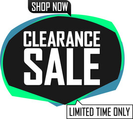 Clearance Sale bubble banner, discount tag. PNG illustration