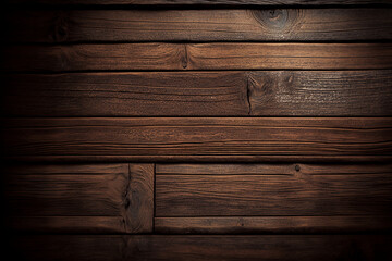 Vintage wooden background or texture made of old planks,  Generative AI	