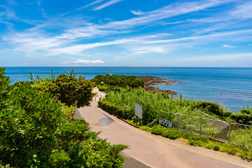 Naklejka premium 指宿市の長崎鼻の風景