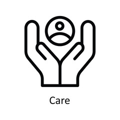 Care Vector  outline Icons. Simple stock illustration stock