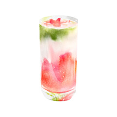 cocktail with strawberry