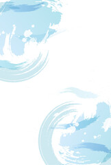 Obraz premium 和柄 夏 水彩 背景