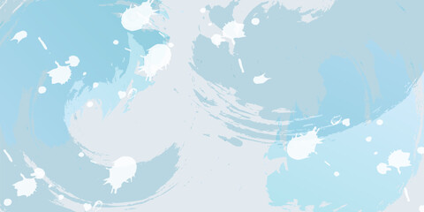 和柄　夏　水彩　背景