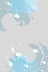 和柄　夏　水彩　背景