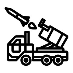 Naklejka premium missile icon