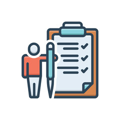 Color illustration icon for criteria 