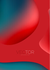 Fluid shapes vertical wallpaper background. Vector illustration for banner background or landing page