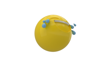 Three dimensional image of laughing emotag