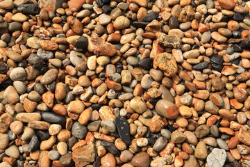 gravel on the beach