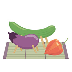 ナスとキュウリのお盆の飾りセット