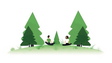 Fototapeta premium 21 June- international yoga day, woman in yoga body posture.