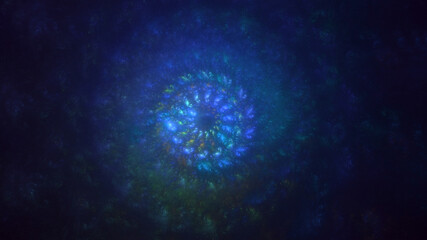 Obraz na płótnie Canvas 3D rendering abstract circle light background