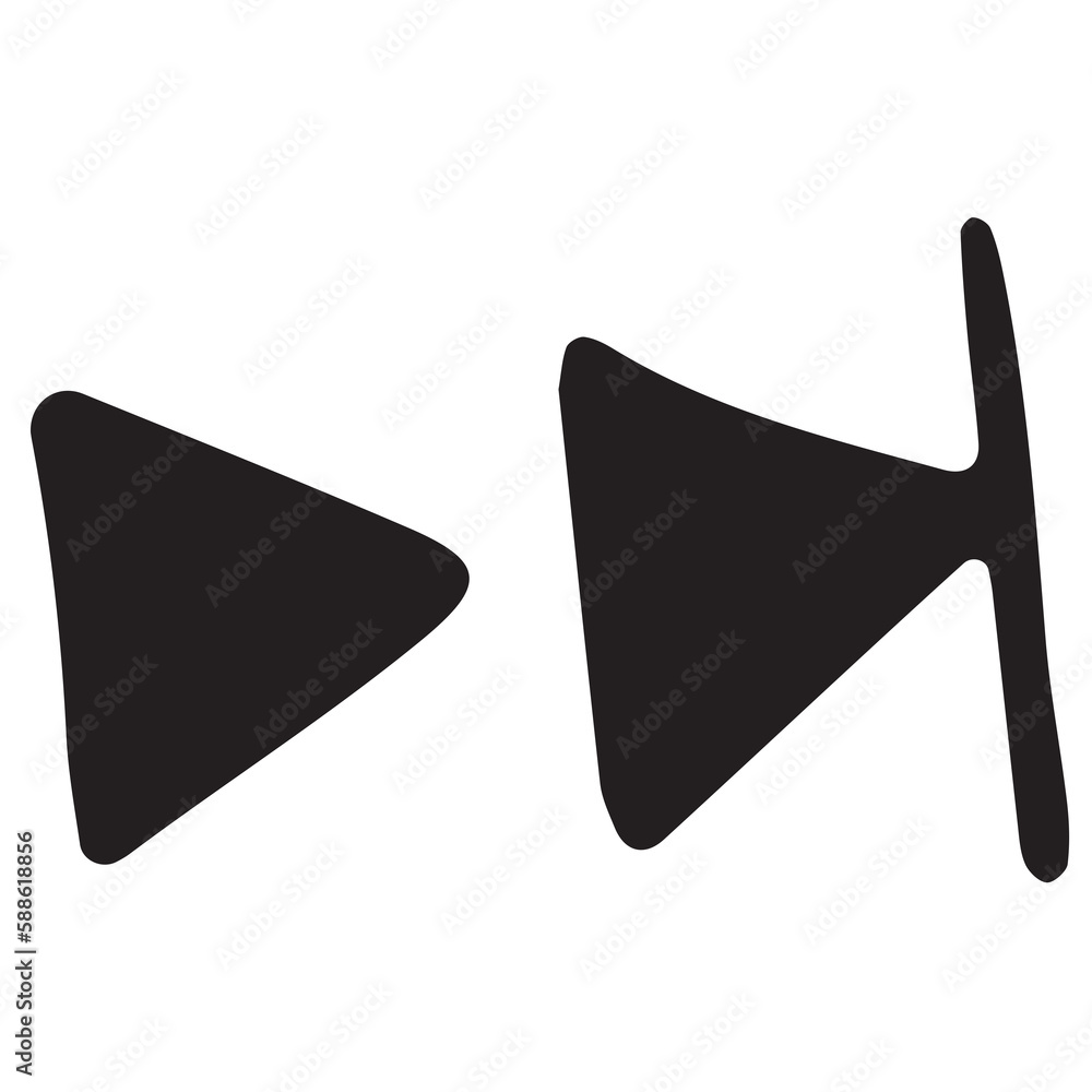 Poster digital image of fast forward symbol