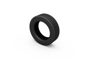 Digital image of black tyre
