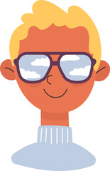 Girl In Sunglasses With Reflection