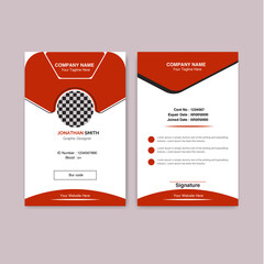 design template, Double-sided creative business card template,  Vector illustration. business-card Horizontal layout, creative modern name card and business card. Modern Identity Card With Gradient Bl