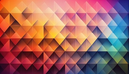 Obraz premium Abstract geometric low poly background. Colorful triangle background. Backdrop template for presentation, flyer, magazine, webpage, and advertising. AI generated