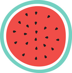 Watermelon Fruit Half