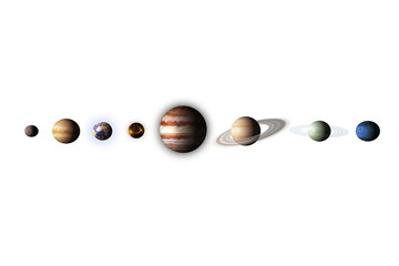 Composite image of planets 