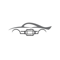 Obraz premium illustration of catalytic converter, auto part, vector art.