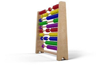 Vector image of abacus toy