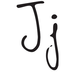 Digitally generated image of letter j