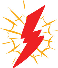 Obraz premium Thunder ray icon