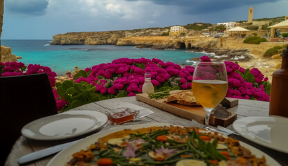 table in a restaurant