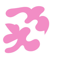 Pastel Pink Abstract Shapes 