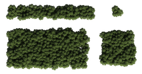 trees in the forest, top view, area view, isolated on transparent background, 3D illustration, cg render
- 588623609