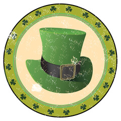 Composite image of St Patrick Day with green hat symbol