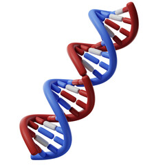 DNA helix 3d illustration