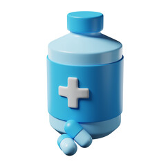 Obraz premium Drug medicine 3d illustration