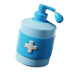 Hand sanitizer 3d illustration