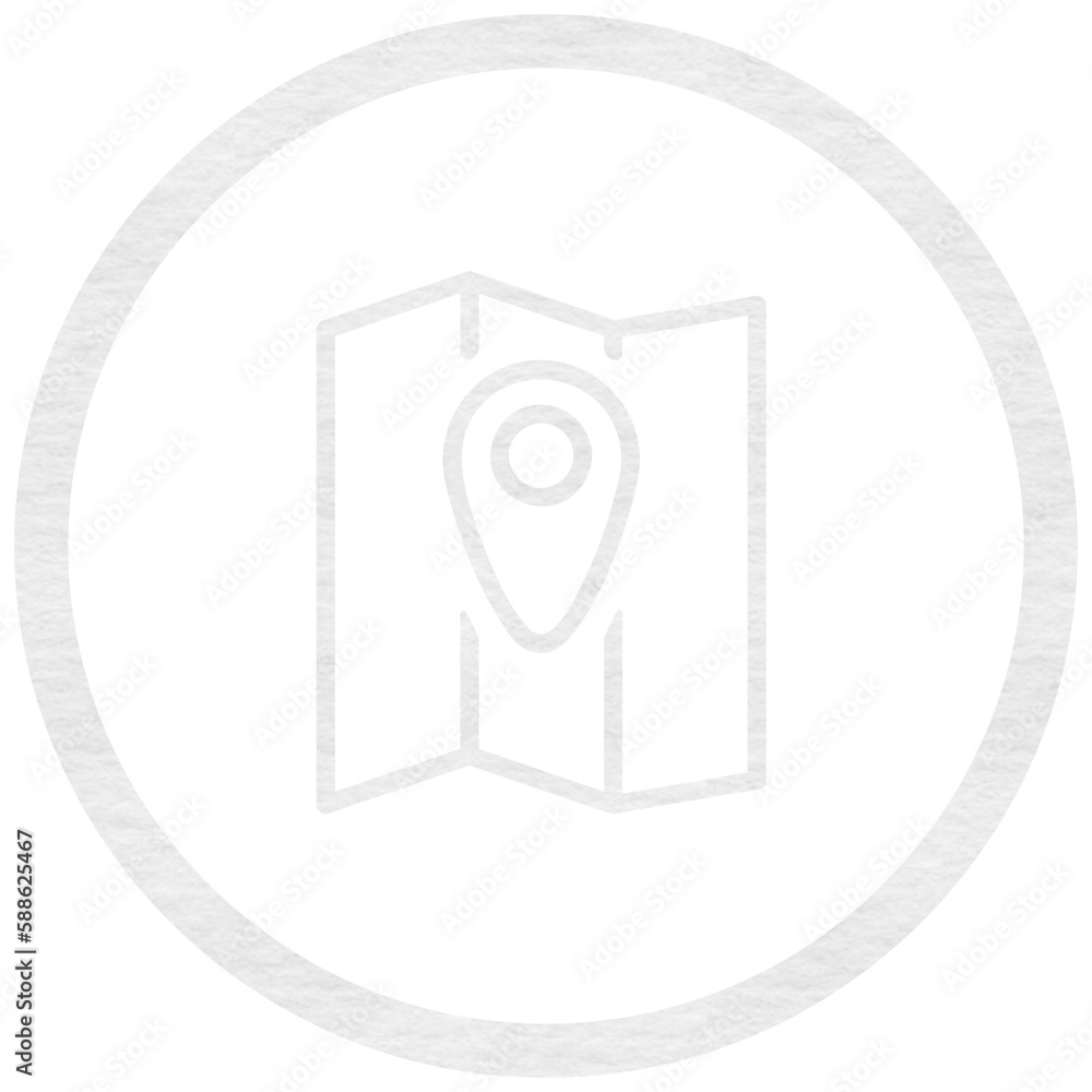 Poster digital image of paper in circle