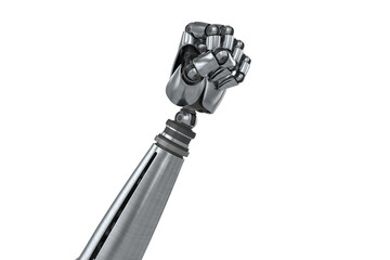 Robot hand with clenching fist