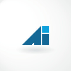 Vector Logo - Monogram Letter A and G - Abstract Style Logo