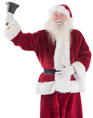 Santa Claus rings his bell