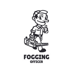 Illustration vector graphic of Fogging, good for logo design