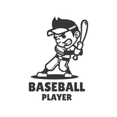 Illustration vector graphic of Baseball Player, good for logo design