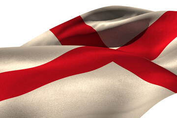Naklejka premium Waving flag of England