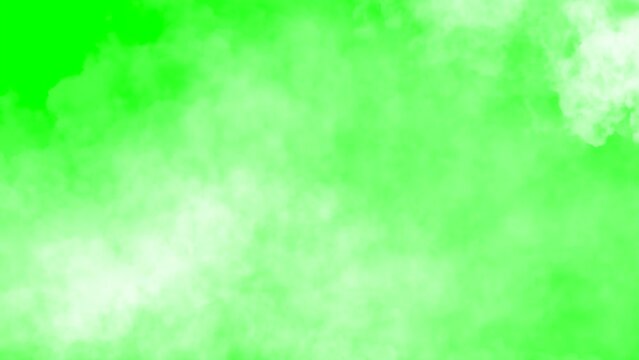 Animated Clouds Moving Fast on Green Screen