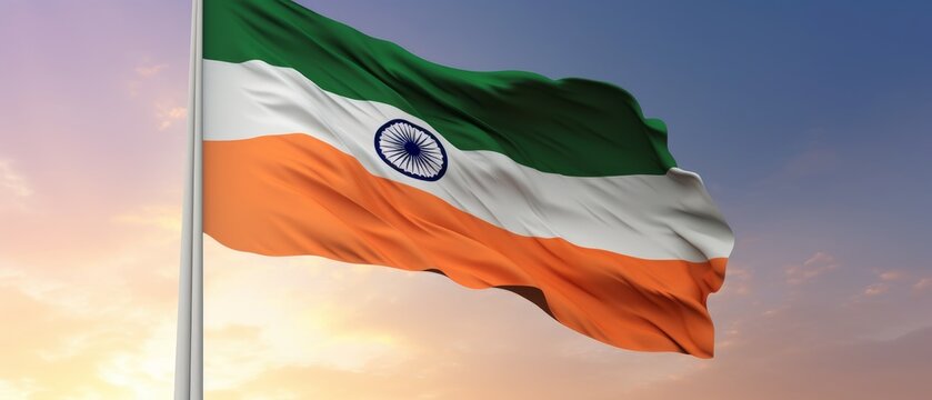 India Flag. Generative AI