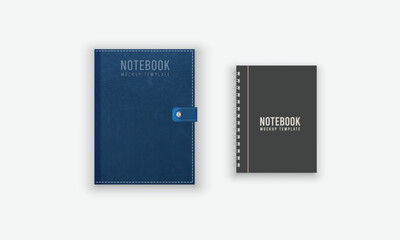 realistic notebook blank Design With Vector 