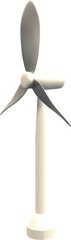 Vector image of wind mill