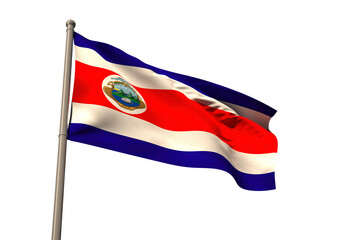 Obraz premium Costa rica national flag