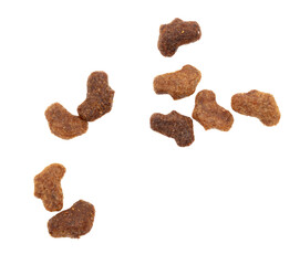 Cat food isolated on white background.