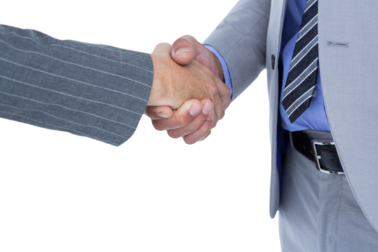  Businessman shaking hands with a co worker