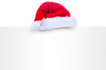 Obraz na płótnie Canvas Santa hat on poster