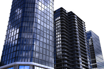 Fototapeta premium 3d image of modern offices